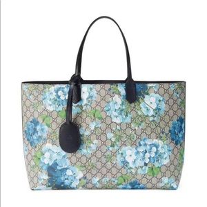 NWT GUCCI Blooms Reversible Tote - Midnight